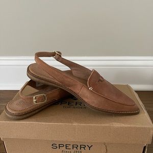 Sperry Saybrook Slingback Tan Sandal 7.5 NWB